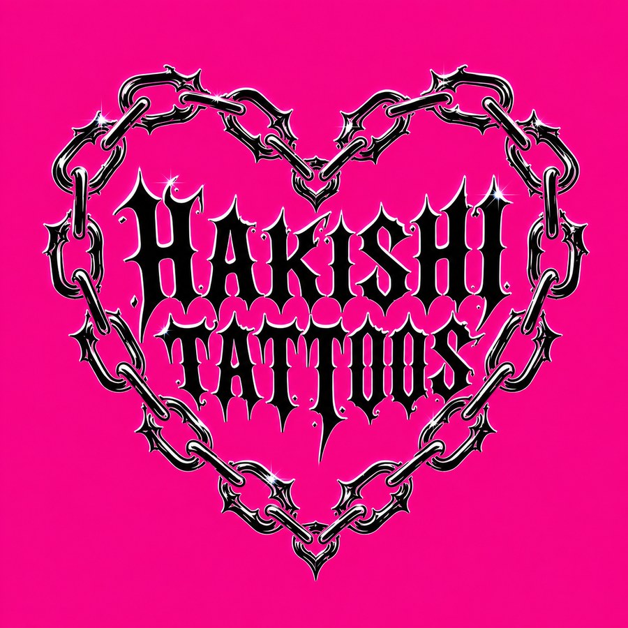 Hakishi Tattoos heart badge
